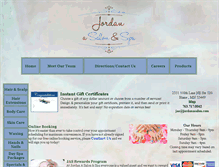 Tablet Screenshot of jordanasalon.com